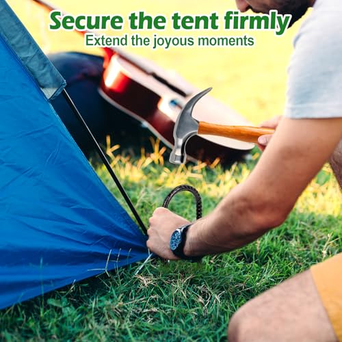 Trampoline Stakes Anchors High Wind 12''Ground Anchor Tent Stakes Heavy Duty, U Rebar Stakes Trampoline Accessories - view 6