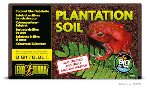 Plantation Soil, 8 Qt (8.8 L) - 100% Natural Terrarium Substrate | Increases Humidity, Stimulates Digging & Burrowing | Ideal for Natural Terrarium Setups & Live Plants (Pack of 4) - view 2