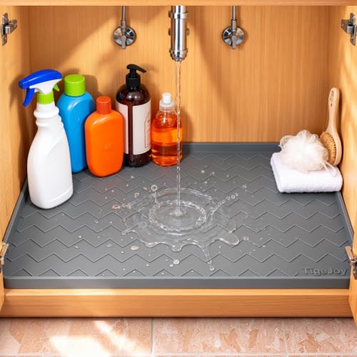 Under Sink Mats for Kitchen Waterproof 34" x 22", Cabinet Liner - view 4