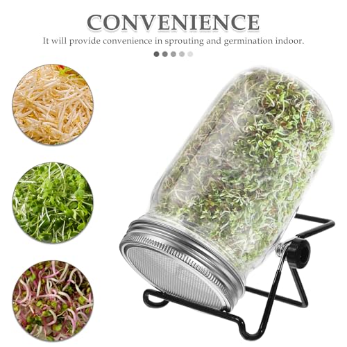 Stainless Steel Mason Jar Sprouting Stand Kit for Beans and Seeds - view 3