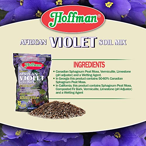 Organic African Violet Soil Mix to Promote Long Blooming Cycles and Increase Plant Growth, 4 Dry Quarts, 2 Pack - view 5