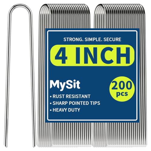 200 Pack 4 Inch Garden Stakes Galvanized Drip Irrigation Stakes