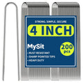 200 Pack 4 Inch Garden Stakes Galvanized Drip Irrigation Stakes