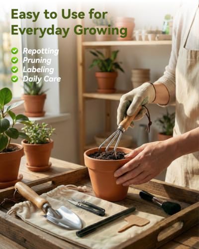 19-Piece Small Garden Tools Set, Indoor Plant Tools for Houseplant - view 4
