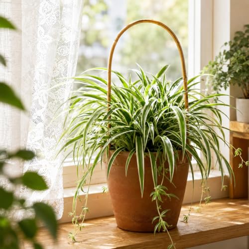 20 Pack Bamboo U Trellis Support, 16 Inch U Loop Plant Stake Arch Garden Trellis for Potted Plants, Climbing Flowers and Vines, Ivy, Outdoor Planting - view 6