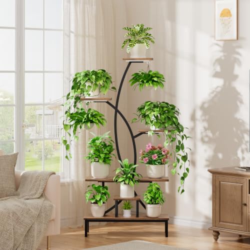 Plant Stand Indoor with Grow Lights - Tall Indoor Plant Shelf - view 6