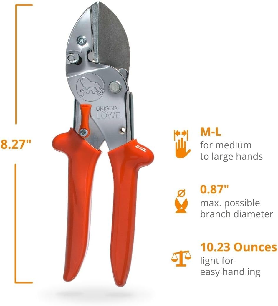 Professional Anvil Pruner Garden Tools 1.104 | Robust & Sharp Hedge Trimmer | Use As Pruners, Garden Shears, Heavy Duty Handheld, Pruning Shears for Gardening | Made in Germany - view 6