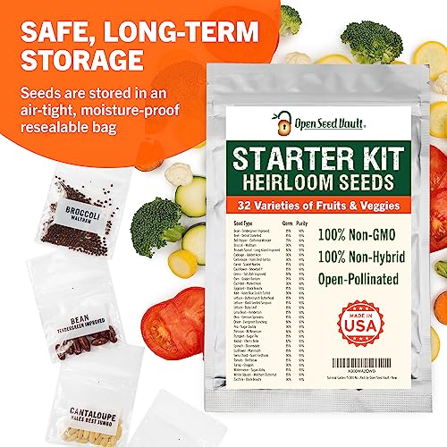 Vegetable & Fruit Seeds, 32 Packs, Non-GMO, 15,000+ Seeds - view 6