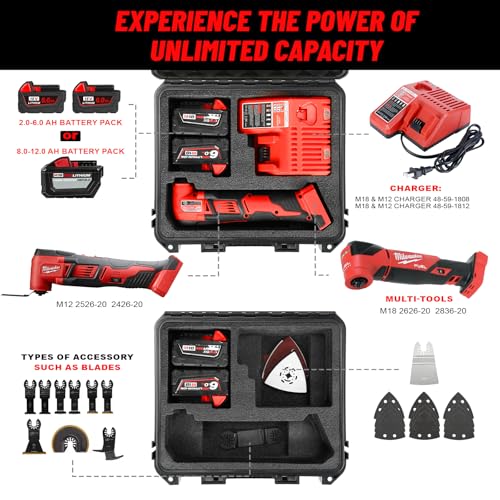 Case for Milwaukee Oscillating Multi Tool - Custom Power Tools Box - view 2
