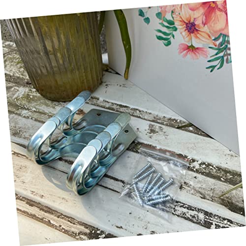 10 Pcs Iron Double Hook Rack for Gardening Tool Supplies and Hoses - view 2