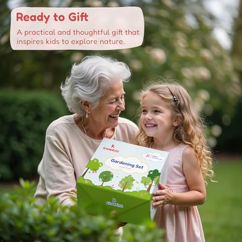 Gardening Set, Tool Kit, for Kids, STEM, Includes Tote Bag, Spade, Watering Can, Rake, Fork, Trowel and Gloves, Fruity - view 2