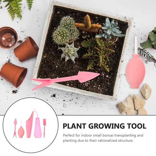 Pink PVC Succulent Planting Tool Set, Anti-Rust Transplanting Kit - view 3