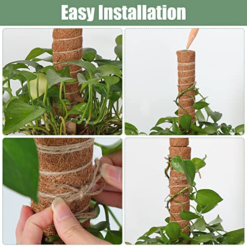 16 Pack Moss Pole for Plants Monstera 264 Inch Bendable Plant Pole Sticks - view 6