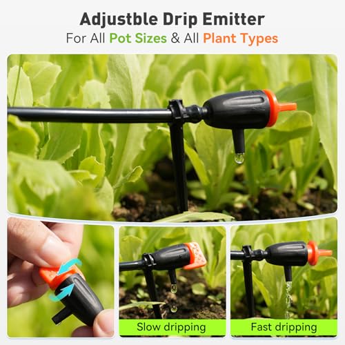 Easy-Setup Automatic Plant Waterer Indoor for Pot Plant Adjustable Water Output,Battery Powered Outdoor IP54 Waterproof Drip Irrigation System Device Kit Beginner-Friendly Water 10-15 Plants - view 4