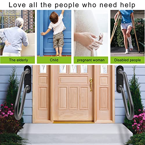 Heavy Duty Wall Mount Handrails for Indoor Outdoor 1-2 Steps - view 3