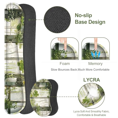 Large Mouse Pad and Keyboard Wrist Rest, Extended Mouse Pad with Wrist Support Ergonomic, Non-Slip Desk Mat, Desk Protector Blotter for Home Office, Window Green Plants - view 5