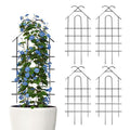 4 Pack 40" Metal Garden Trellis for Climbing Plants Outdoor