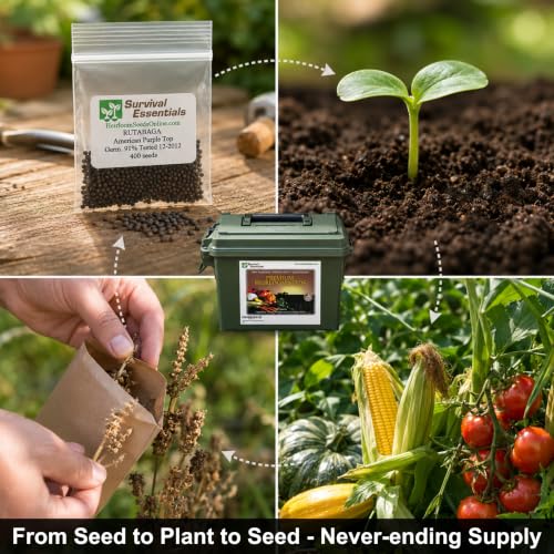 144 Varieties Non-GMO Seed Vault for All USDA Zones - view 3