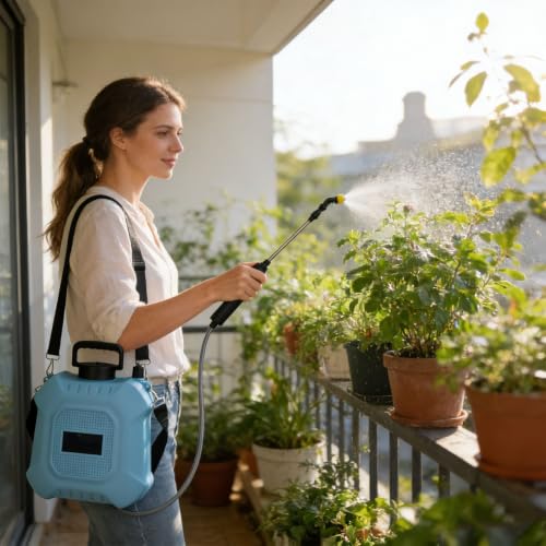 Battery Powered Gardening Bottle with Adjustable Nozzle, 5L - view 4