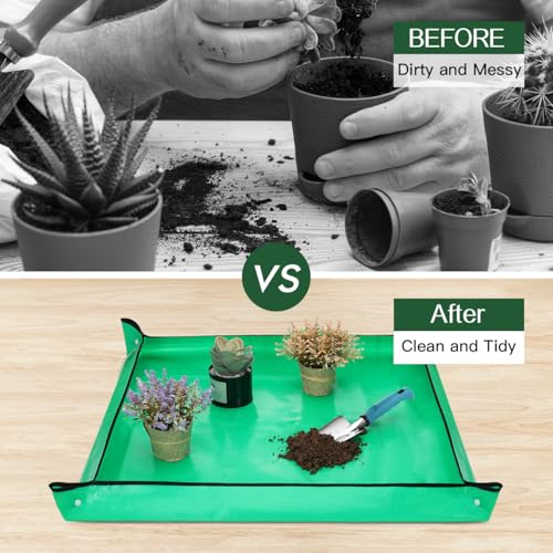 Gardening Tools Set, 8PCS Gardening Gifts for Women, Blue+Black - view 6