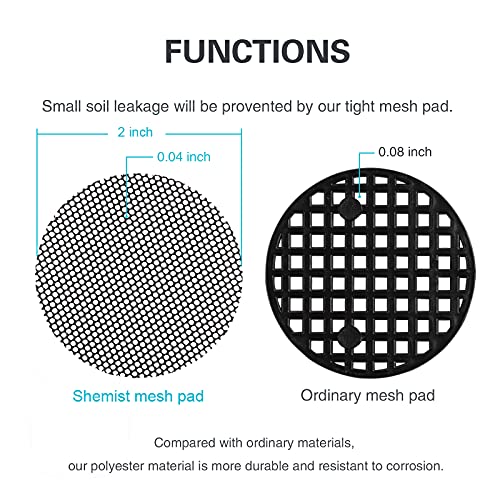 Plant Mesh Drainage Screens - 100PCS 2-Inch Reusable Grid Mats, Keep Soil in Pots for Succulents, Bonsai, Indoor Plants & Repotting - view 3