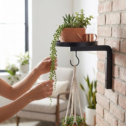 Other Gardening Supplies Floating Plant Display Shelve Indoor Modern Wall Planter for Window Bedroom Living Room Bathroom Kitchen Decor Wall Plant Holder, Iron Holder - view 2