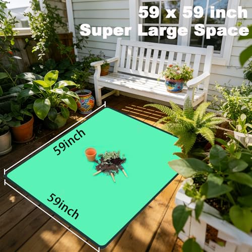 59" x 59" Extra Large Repotting Mat, Thickened Foldable Gardening Mat - view 3