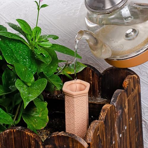 Plant Waterer Kit - Feed Ceramic Cone System, Consistent Root Moisture Delivery Tool Set, Controlled Drip Irrigation Device Pack | Pots Patio Balcony Garden for Pots Patio Balcony Garden - view 2