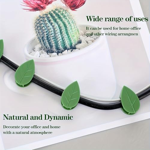 20 Pieces Plant Climbing Wall Fixture Clips with with Acrylic Adhesive Sticker Leaf Fixer Invisible Wall Vines Fixing Clips for Climbing Plants Plant Wall Climbing Clips for Wire Fixing, Green - view 5