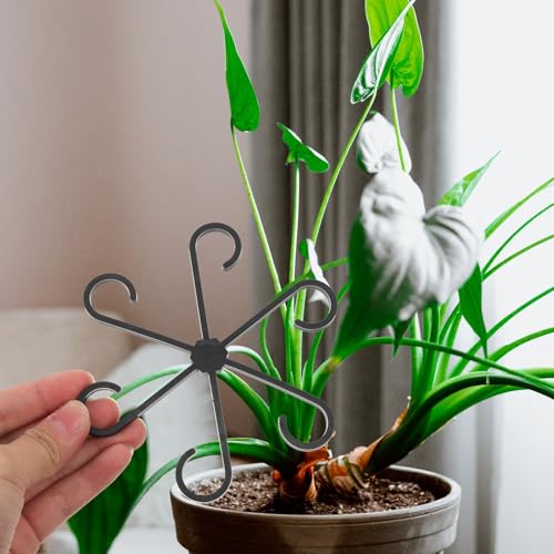 12pcs Plant Climbing Clips and Stem Holders, Black ABS - view 6