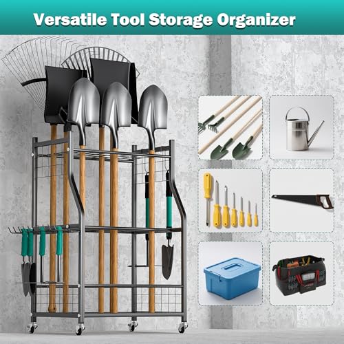 Garden Tool Organizer Stand, Garage Tool Storage Organization - view 5