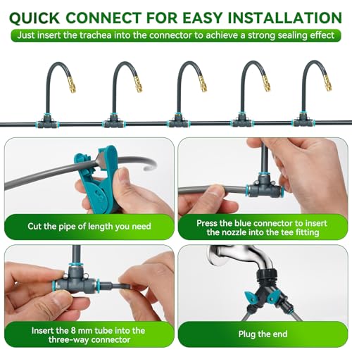 360°Adjustable Drip Irrigation System,100FT irrigation system for garden - view 5