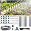 100FT 1/4" Quick-Connect Drip Irrigation System Kit, Automatic Garden Watering System with 16 Pcs Adjustable Spray Nozzles for Garden, Greenhouse, Yard, Lawn