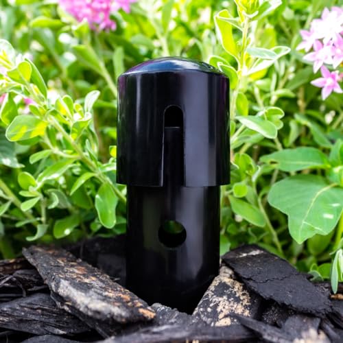 14 in. Plant Watering Stake (3 Pack) (Black) | UV-Protected ABS Plastic Deep Root Irrigation Spike for Yard Plants, Shrubs, Vines - view 3