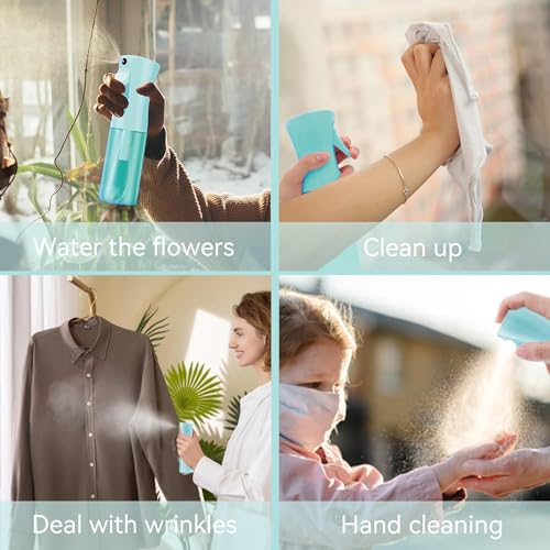 Continuous Mist Spray Bottle for Hair, Face & Plants (6.8oz/200ml) - Ultra Fine Travel-Size Water Mister for Salons, Cleaning, Pets & Skincare Leakproof Design - view 6
