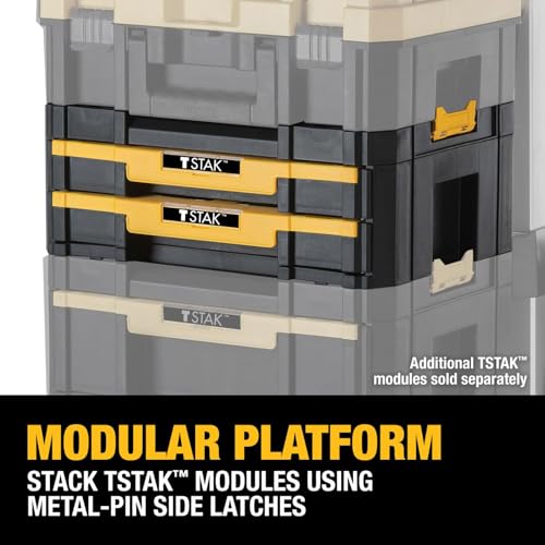 TSTAK Tool Storage Organizer with Double Drawers, Holds Up to 16.5 lbs. (DWST17804) - view 6