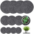 Felt Plant Coasters, 3 Sizes 4/6/8 Inch, 12 Pcs