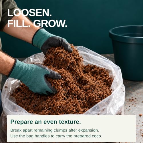 Coco Brick 40L Expandable Natural Plant Medium Soil Substrate, 40 Liter Expanded - 8 Liter Dry, Reusable (4) - view 5