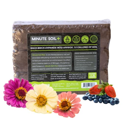Mountain Valley Seed Co Minute Soil Plus Brick - 3 Bricks 1.5 Gallons