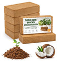 6 Pack Coco Coir Bricks for Plants 100% Organic Peat Moss