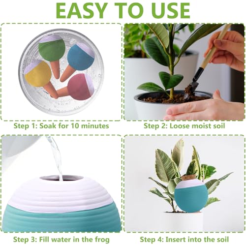 4PCS Plant Watering Globes, Large Terracotta Automatic Watering Stake - view 4