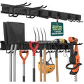 Heavy Duty 48-inch Garden Tool Rack – Customisable Wall-Mounted Garage Tool Organiser with 10 Adjustable Hooks, Holds Up to 200KG, Ideal for Garden, Workshop & Shed Storage Solutions