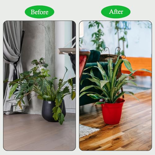 30 Inch Trellis for Climbing Plants Indoor 3 Pack Indoor Plant Trellis for Potted Plants Metal Garden Trellis for pots Indoor Outdoor for Monstera Pothos Vine Ivy Hoya(30inch Black) - view 4