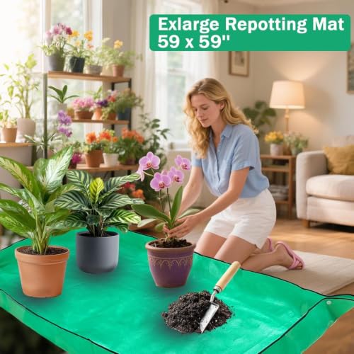 59" x 59" Extra Large Repotting Mat, Thickened Foldable Gardening Mat - view 7
