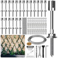 Wire Trellis Kit, 20-Set 5/64” (2mm) Crosshead Kit with 98ft Cable