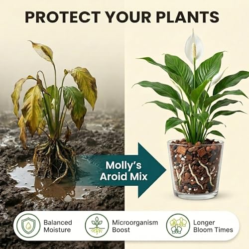 Molly's Aroid Potting Mix, Chunky Soil-Free for Indoor Plants, 3 Dry Quarts - view 5