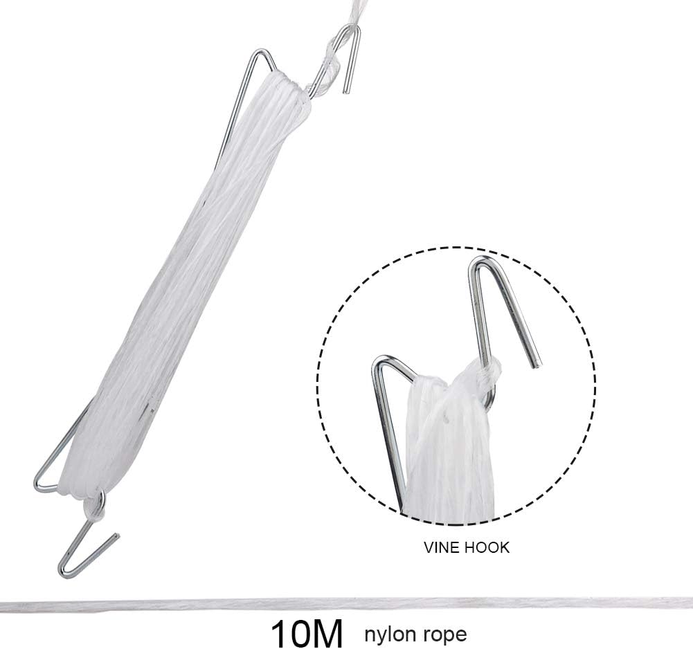 Plant Climbing Hooks, Tomato Support J Hook Garden Hooks to Prevent Tomatoes from Pinching or Falling Off (20Pcs) - view 7
