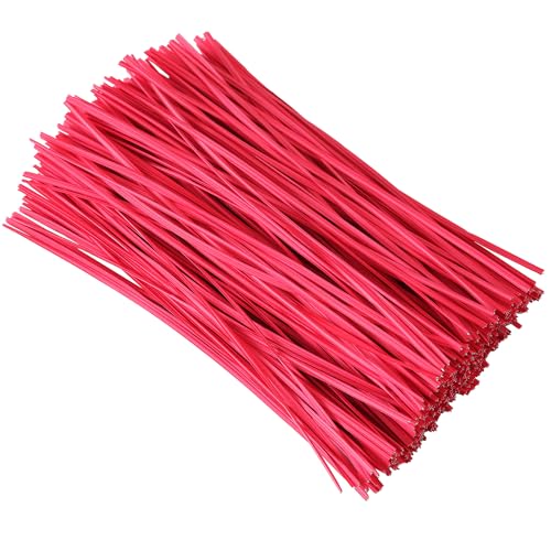 300 Pcs 6 inch Red Plastic Twist Ties, Cable Ties, for Bags, Gardening Tools