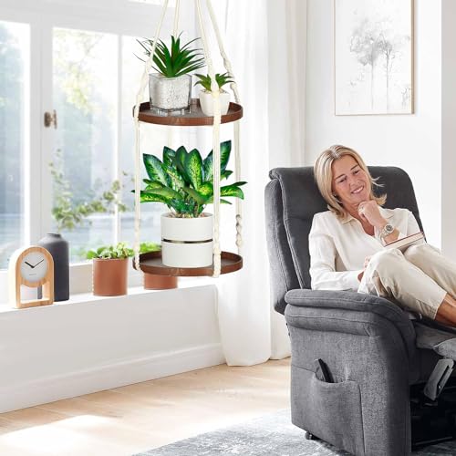 2-Tier Plant Hanger Indoor, Hanging Plant Shelf (12") - view 2
