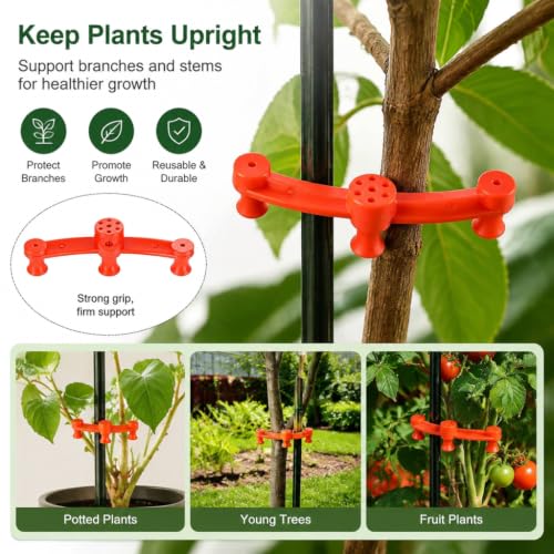 6-Pack Plant Branch Clips, Reusable Garden Stem Supports for Guide Stems - view 5